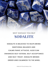 Sodalite Bracelet Premium Quality - calming effect